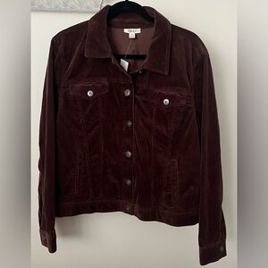 Women’s Corduroy Jacket XL Brown
